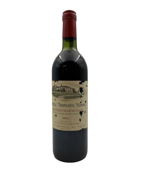 Flasche Rotwein Chateau Troplong Mondot 1982
