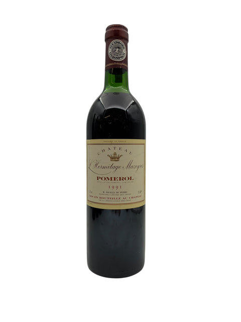 Flasche Rotwein L'Hermitage Mazeyres Pomerol 1991