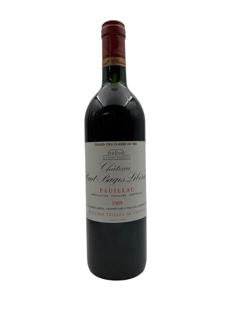 Flasche Rotwein Château Haut-Bages Libéral 1989
