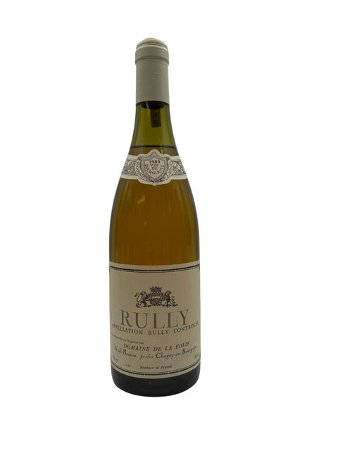 Flasche Rully Domaine de la Folie 1989 Weißwein