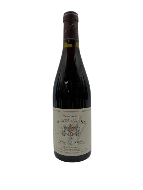 Flasche Rotwein Vacqueyras Alain Jaume 1998
