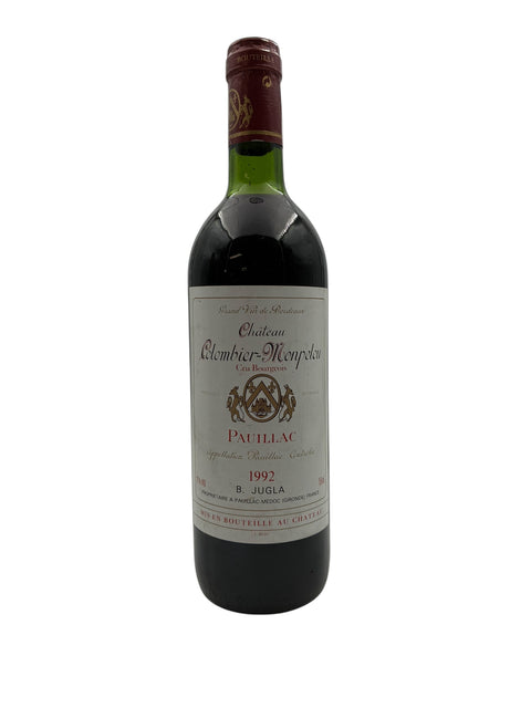 Flasche Chateau Plombier-Monplaisir 1992 aus Pauillac