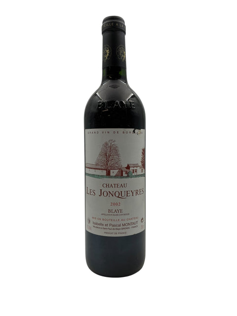 Flasche Les Jonqueyres Chateau Rotwein Jahrgang 2002