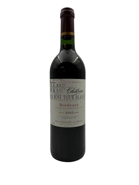 Flasche Bordeaux-Rotwein Château La Rose Tour Blanque 2002
