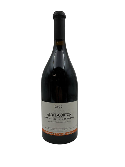 Flasche Aloxe-Corton-Rotwein aus dem Jahr 2002 Domaine Tollot-Beaut
