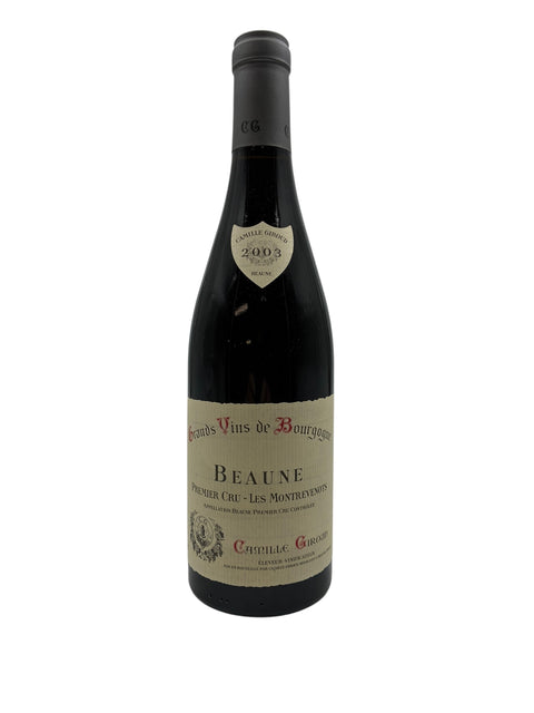 Flasche Rotwein Beaune Camille Giroud 2003