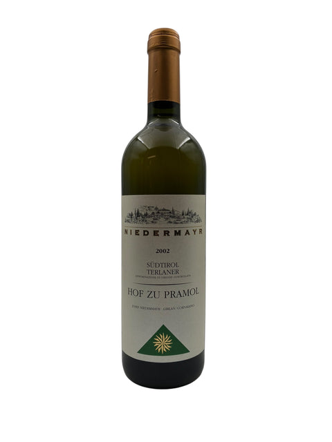 Flasche Weißwein Hof zu Pramol Niedermayr 2002 aus Südtirol