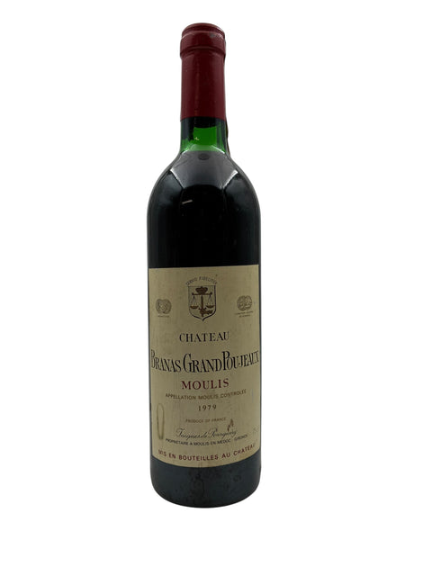 Flasche Branas Grand Poujeaux 1979 Rotwein