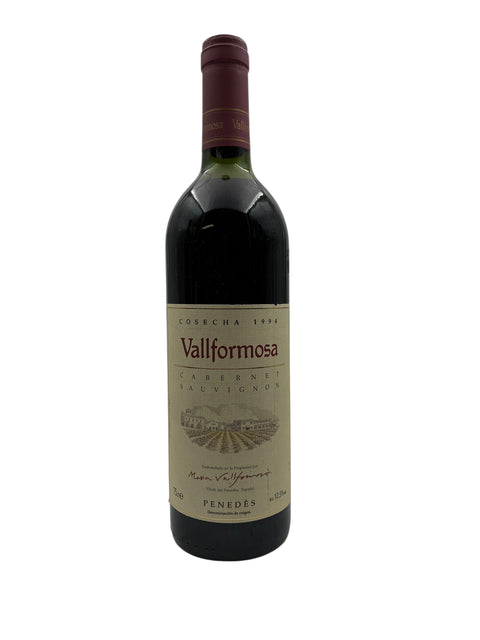 Flasche Rotwein Cabernet Sauvignon Vallformosa 1994