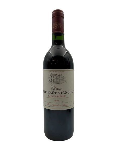 Flasche Rotwein Château Tour Haut Vignoble 1998 aus Bordeaux