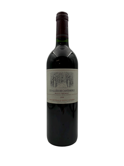 Flasche Rotwein Les Allées de Cantemerle 1998 aus Haut-Médoc