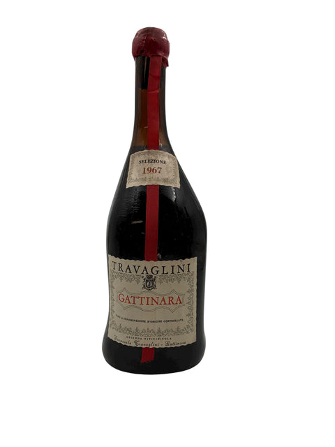 Flasche Gattinara Travaglini 1967 Rotwein