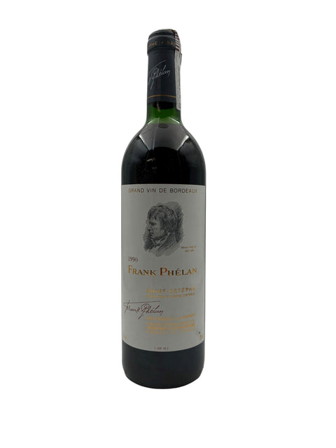 Flasche Rotwein Frank Phélan Saint Estèphe 1990 aus Bordeaux