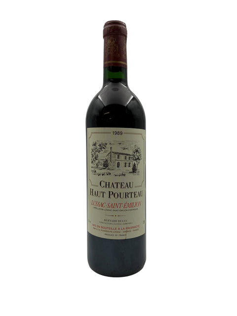 Flasche Rotwein Chateau Haut Pourteau 1989 aus Lussac-Saint-Émilion