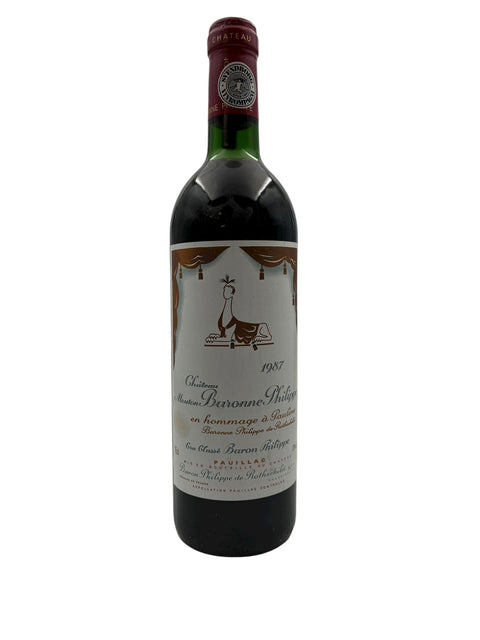 Mouton Baron Philippe Baron Philippe de Rothschild 1987 Flasche