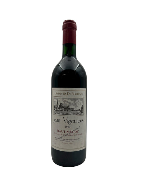 Flasche Rotwein Jean Vigorous 1989 aus Haut-Médoc