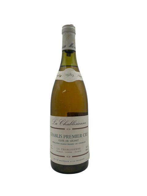 Flasche Chablis Premier Cru Chablis La Chablisienne 1989