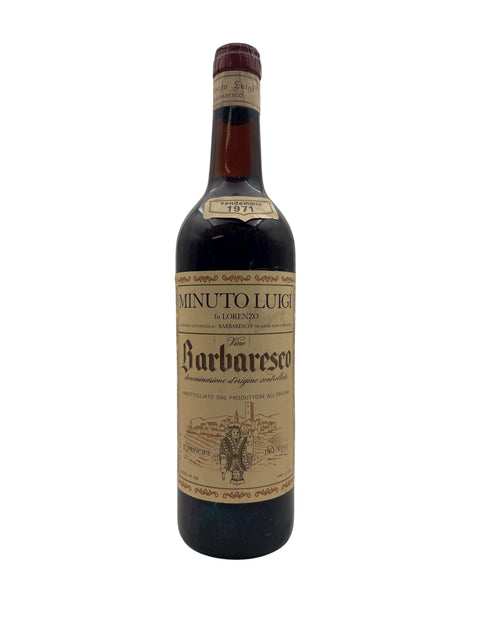 Flasche Barbaresco Minuto Luigi 1971