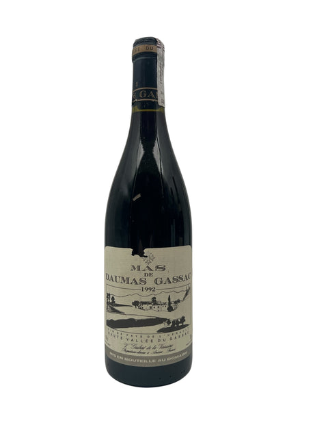 Flasche Rotwein Mas de Daumas Gassac 1992