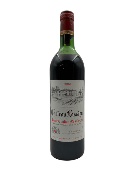 Flasche Rotwein Château Lassègue 1983