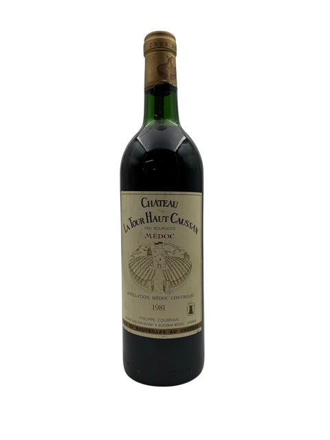 Flasche Rotwein La Tour Haut-Caussan 1981