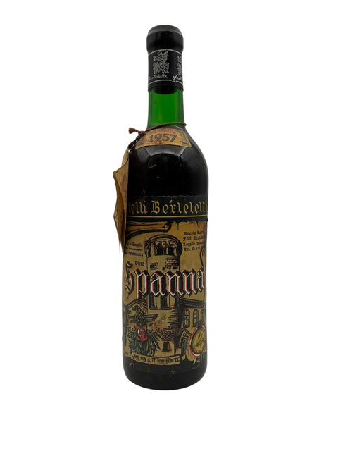 Flasche Spanna-Rotwein von Fratelli Berteletti 1957