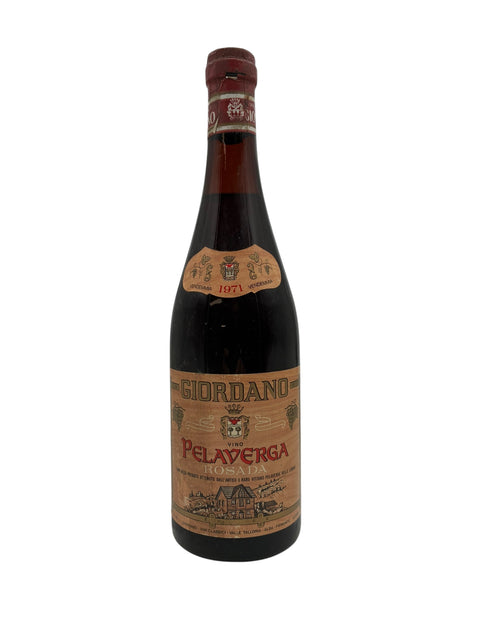 Flasche Rotwein Pelaverga Giordano 1971