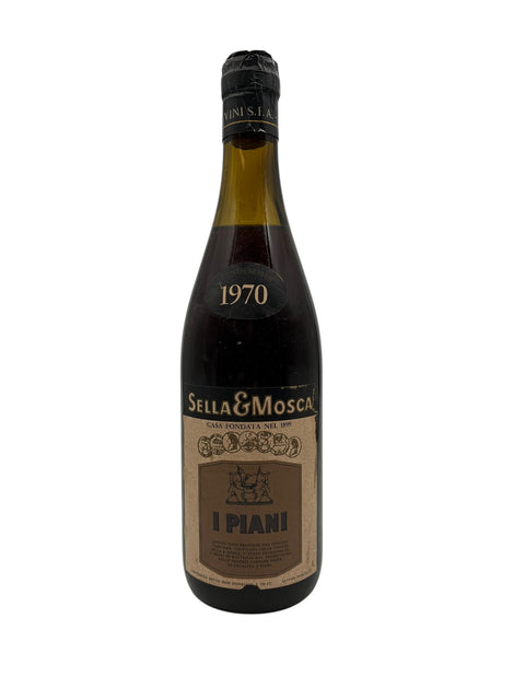 Flasche I Piani Sella & Mosca 1970 Rotwein