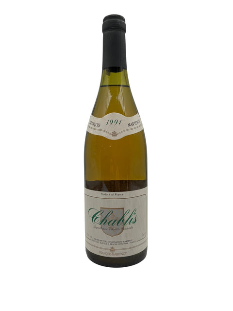 Flasche Chablis François Martenot 1991 Weißwein