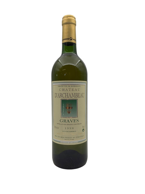 Flasche Graves Chateau d'Archambeau 1998 Weißwein