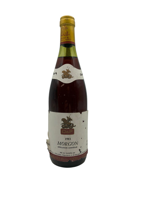 Flasche Morgon 1983 David & Foillard Rotwein