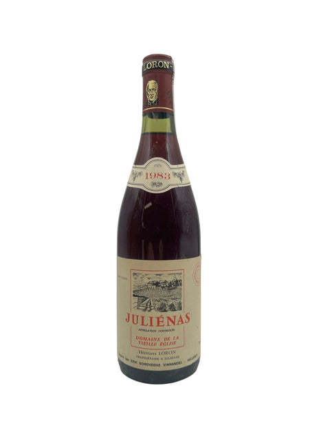 Flasche Rotwein Juliénas Loron 1983