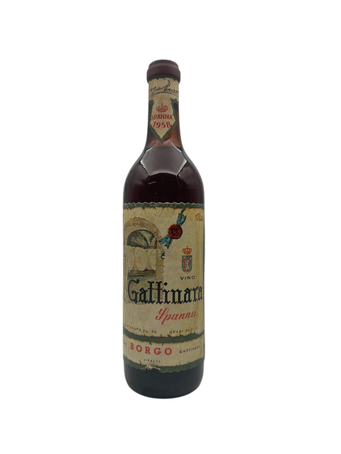 Flasche Gattinara Borgo 1958 Rotwein