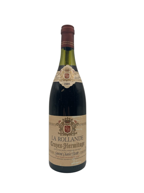Flasche Rotwein La Rollande aus dem Jahr 1985 von Laurent Charles Brotte