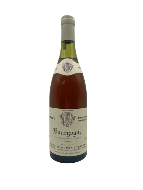 Flasche Rotwein Bourgogne Pothier-Tavernier 1986