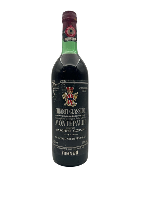 Flasche Wein Chianti Classico Montepaldi 1979