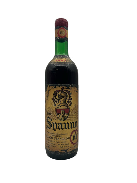 Flasche Rotwein Spanna Franco Francino 1964