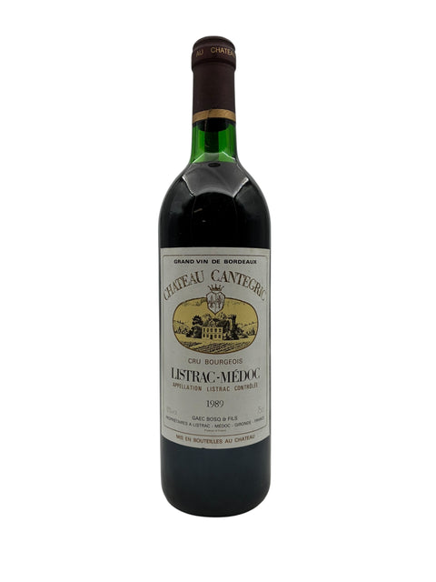 Flasche Château Cantegric Listrac-Médoc 1989