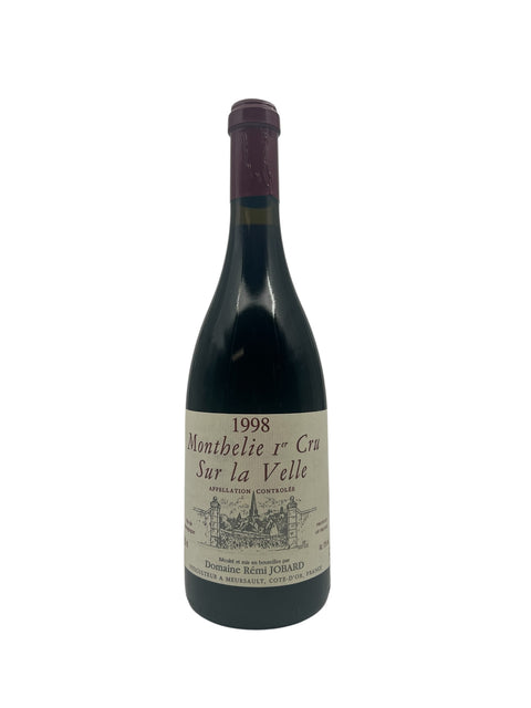 Flasche Monthelie 1er Cru Domaine Rémi Jobard 1998 Rotwein