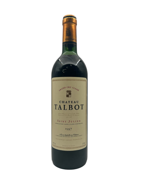 Flasche Rotwein Château Talbot 1987