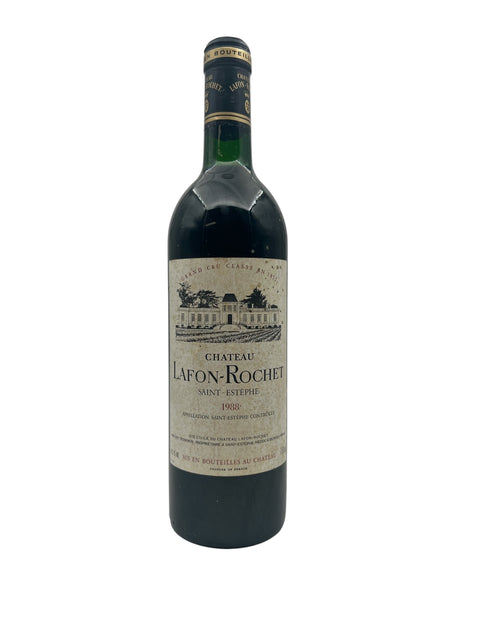 Flasche Rotwein Chateau Lafon-Rochet aus dem Jahr 1988