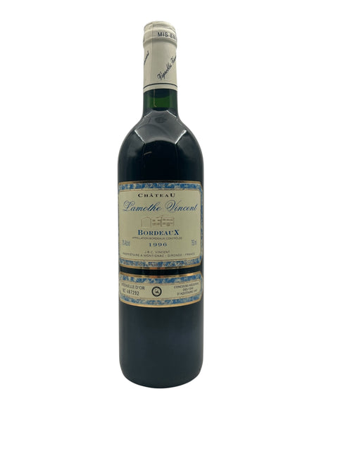 Flasche Lamothe Vincent Bordeaux 1996 Rotwein