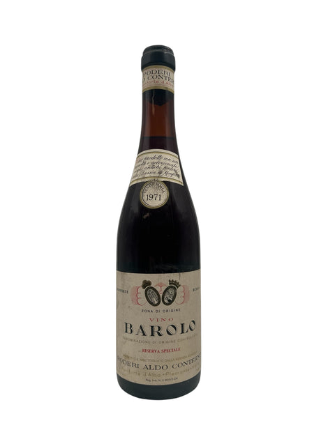 Barolo Poderi Aldo Conterno 1971 Flasche