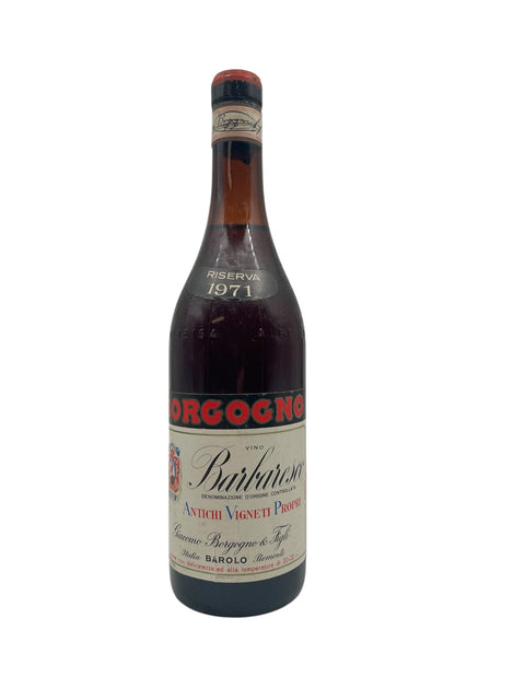 Flasche Barbaresco 1971 von Giacomo Borgogno
