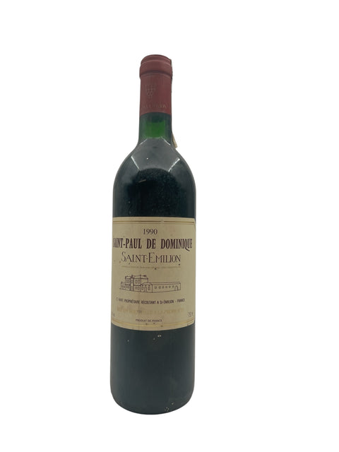 Saint-Emilion Saint-Paul de Dominique 1990 Rotweinflasche