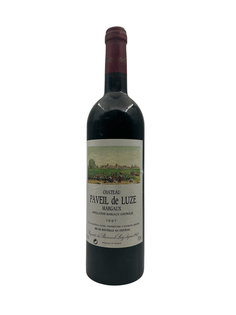 Flasche Rotwein Chateau Paveil de Luze 1997