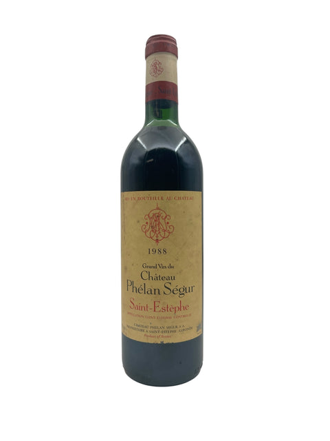 Flasche Rotwein Château Phélan Ségur Saint-Estèphe 1988