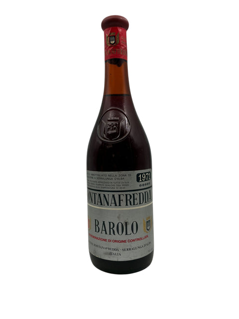 Flasche Rotwein Barolo Fontanafredda 1971