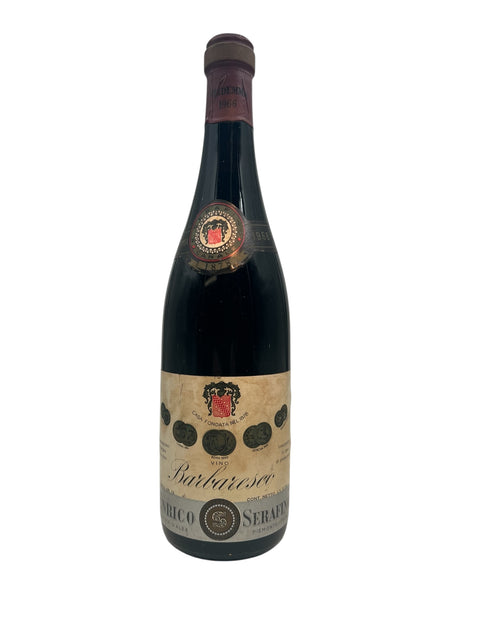 Flasche Rotwein Barbaresco Enrico Serafino 1966