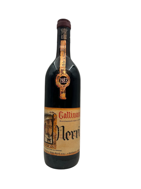 Flasche Gattinara Nervi 1983 Rotwein